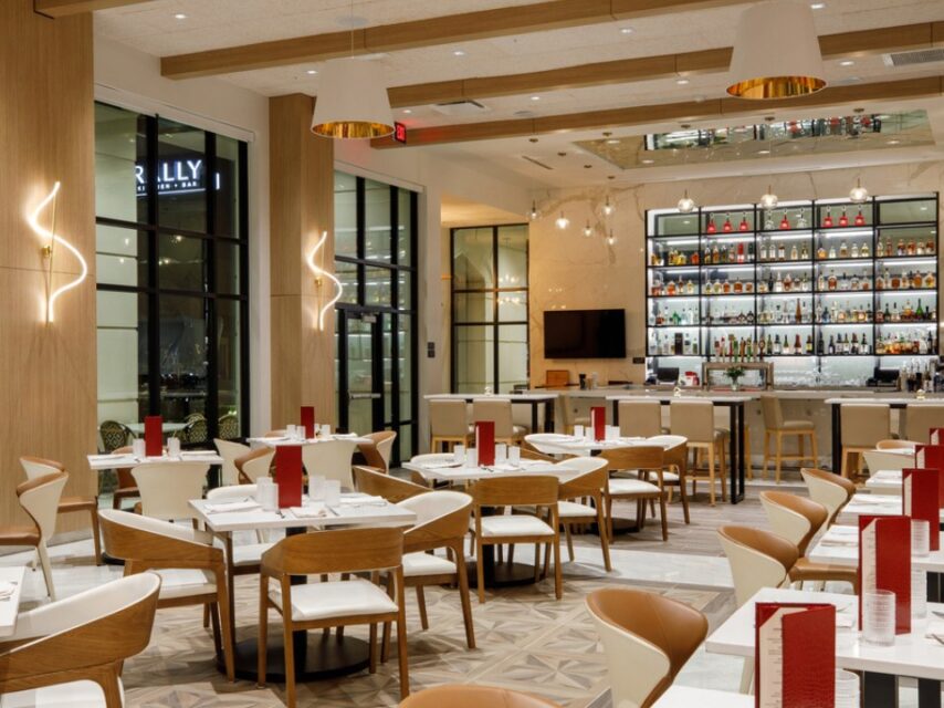 Rally kitchen seating area