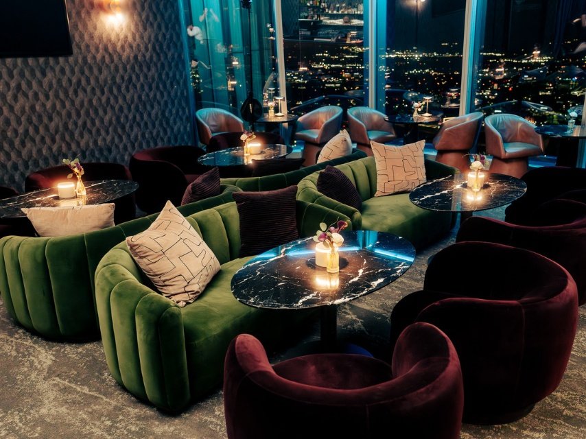 interior lounge seating at Nova Lounge located in Vast